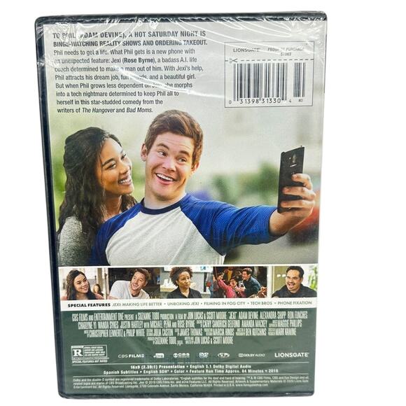 Jexi (DVD, 2019) New Sealed Adam Devine Rose Byrne - Picture 2 of 4